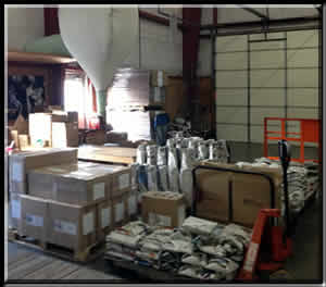 Shipping area.