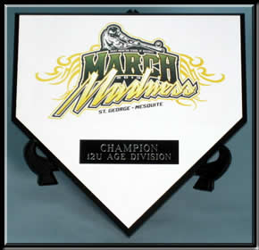 RMSB March Madness Home Plate Plaque.