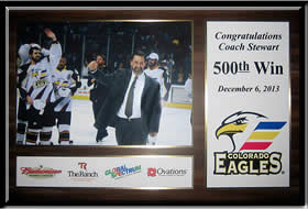 Budweiser Events Center - Coach Stewarts 500th Win.